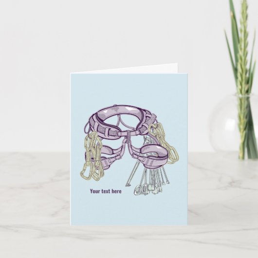 トラッド登山ハーネス及び機器 カード (正面)