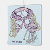 トラッド登山ハーネス及び機器 セラミックオーナメント (左)