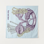 トラッド登山ハーネス及び機器 タペストリー (正面(横))