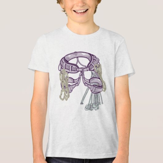 トラッド登山ハーネス及び機器 トライブレンドＴシャツ (正面)