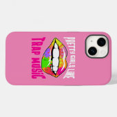 トラップかわいらし音楽が好きな女の子 Case-Mate iPhoneケース (裏面 (横))