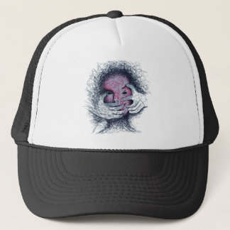 トラップされた感情 - 超現実的抽象芸術Tシャツデザイン キャップ