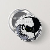 トラップを持つ好奇心が強い猫 缶バッジ (正面&裏面)