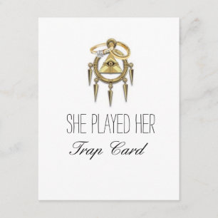 トラップカード婚約カード 案内状