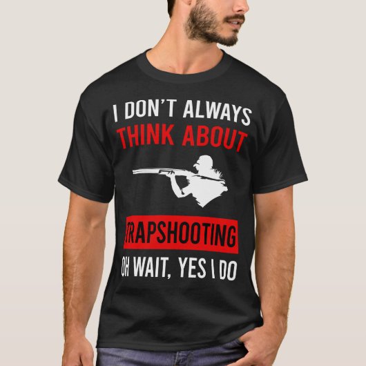 トラップシューティング射撃、 発砲クレイ標的射撃、 発砲 Tシャツ (正面)