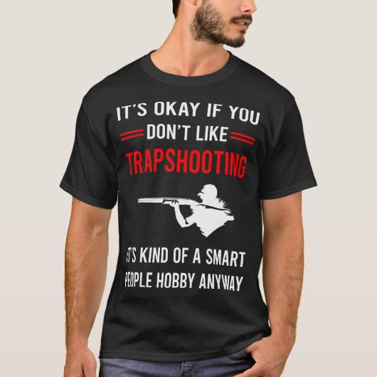 トラップシューティング射撃、 発砲クレイ標的射撃、 発砲 Tシャツ (正面)