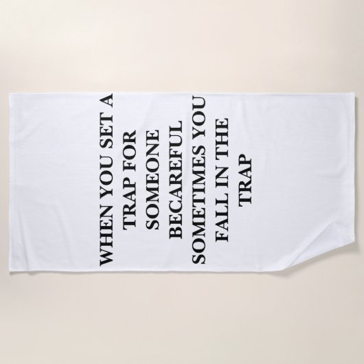 トラップビーチタオル ビーチタオル (正面)