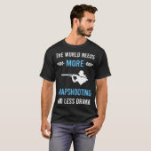 トラップ射撃 クレー射撃 Tシャツ (正面フル)