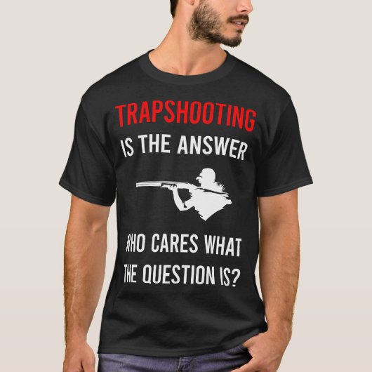 トラップ射撃 クレー射撃 Tシャツ (正面)