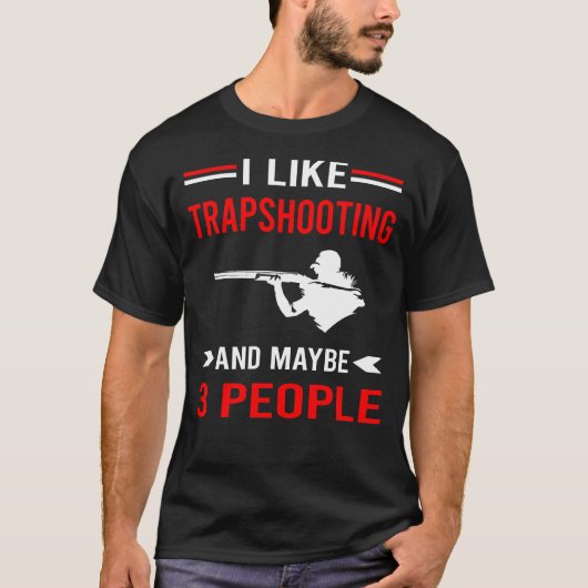 トラップ射撃 クレー射撃 Tシャツ (正面)