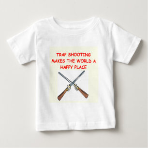 トラップ射撃 ベビーTシャツ