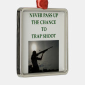 トラップ射撃 メタルオーナメント (右)
