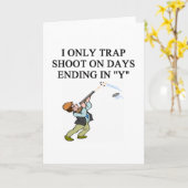 トラップ射撃、 発砲ジョーク カード (黄色い花)