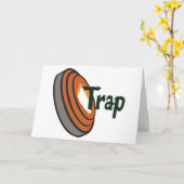 トラップ射撃、 発砲 カード (黄色い花)