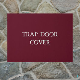 トラップ扉カバーおもしろい内向き型紙 ドアマット