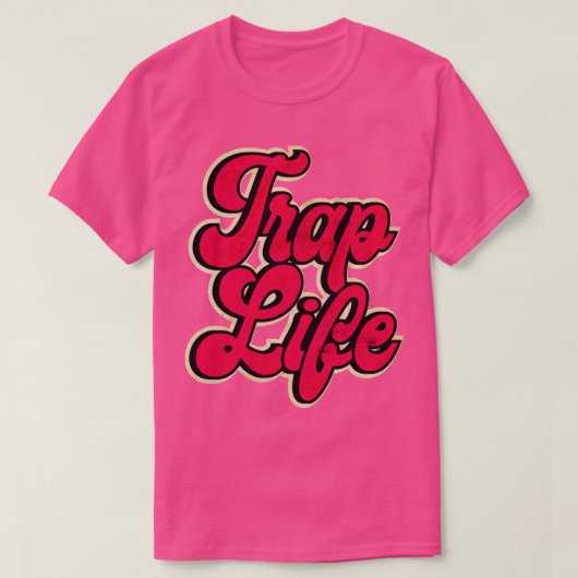 トラップ音楽トラップライフ Tシャツ (デザイン正面)