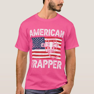 トラップAmerican Flag Trap狩りAmerican Traapp Tシャツ