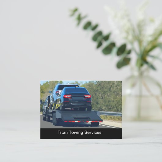 トラッ車のクの道端の名刺を牽引 名刺 (スタンド正面)