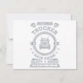 トラッ退職したカー雨シャインスリーまたは雪I'm Stayi 招待状 (裏面)