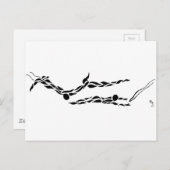 トラッ飛んでいるペーズ飛んでいる飛躍 ポストカード (正面/裏面)