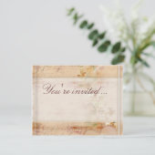 トラディショナルでヴィンテージなウェディングデザイン 招待状 (スタンド正面)