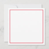 トラディショナルなクリスマス ヴィンテージ 赤いトラック ノートカード (裏面)