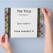 トラディショナルなポスター チラシ (手)