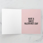 トラディショナルな猫のバレンタインデーのグリーティングカード カード (内部)