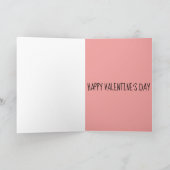 トラディショナルな猫のバレンタインデーグリーティングカード シーズンカード (内部)