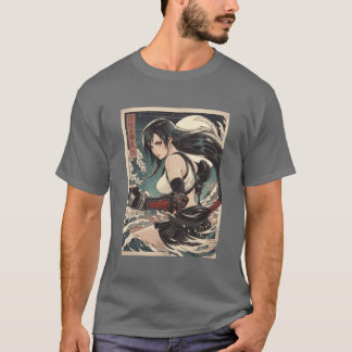 トラディショナルイファ レトロな少女の家族 Tシャツ
