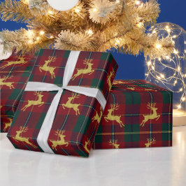 トラディショナル クリスマス レインディア ブライド ラッピングペーパー