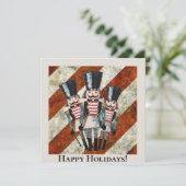 トラディショナル ストライプ ナッツクラッカー ソルジャーズ 招待状 (スタンド正面)