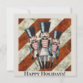 トラディショナル ストライプ ナッツクラッカー ソルジャーズ 招待状 (正面)