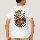 トラディショナル タトゥーハート Tシャツ (裏面)