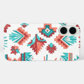 トラディショナル ナバホ インディアン アート Case-Mate iPhoneケース (裏面 (横))