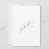 トラディショナル フォーマル オーキッド ウェディング セーブ・ザ・デート 招待状 (裏面)