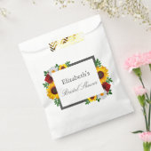 トラディショナル フローラル ブライダル シャワー フェイバーバッグ (封をした状態)
