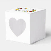 トラディショナル フローラル ブライダル シャワー フェイバーボックス (正面サイド)