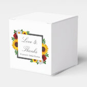 トラディショナル フローラル ブライダル シャワー フェイバーボックス (正面サイド)