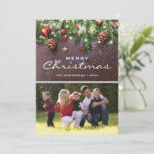 トラディショナル ラスティック クリスマス ホリデー フォト (スタンド正面)