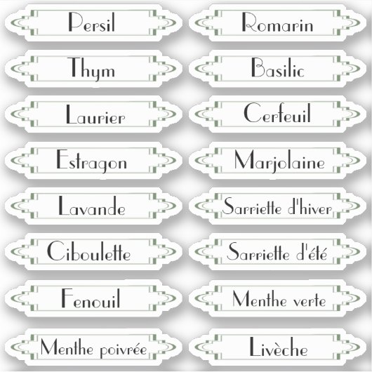 トラディショネルジャルダンフランセエルベエティケッツ シール (正面)