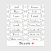 トラディショネルジャルダンフランセエルベエティケッツ シール (シート)