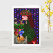 トラディションリーマリークリエイティブデザイン カード (黄色い花)