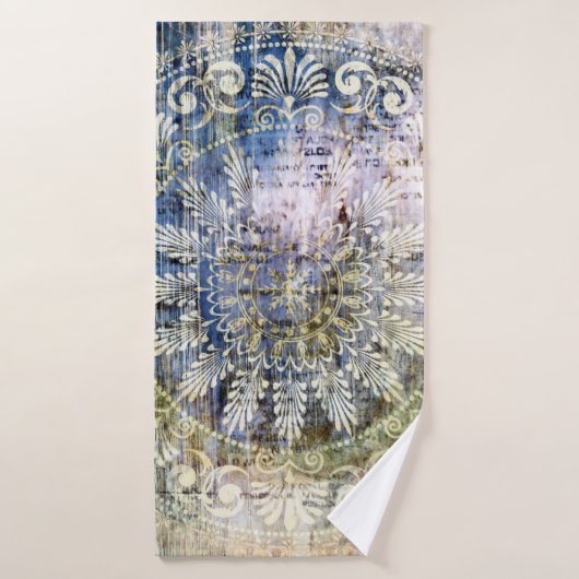 トラディッグランジトを使用したアートヴィンテージのテクスチャ背景 バスタオル (バスタオル)