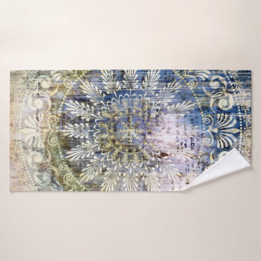 トラディッグランジトを使用したアートヴィンテージのテクスチャ背景 バスタオル (バスタオル)