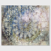 トラディットグランジを使用したアートヴィンテージのテクスチャ付き背景 ラッピングペーパー (フラット)