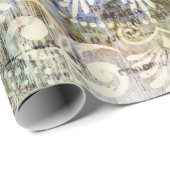 トラディットグランジを使用したアートヴィンテージのテクスチャ付き背景 ラッピングペーパー (ロールコーナー)