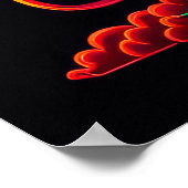 トラディティ中国のアルドラゴンカラフルデザイン ポスター (角)