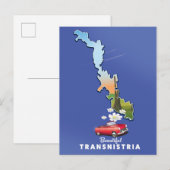 トラニストリアの美しい地図  インビテーションポストカード (正面/裏面)