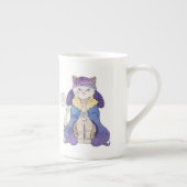 トラネコの中国のコップ ボーンチャイナマグカップ (右)